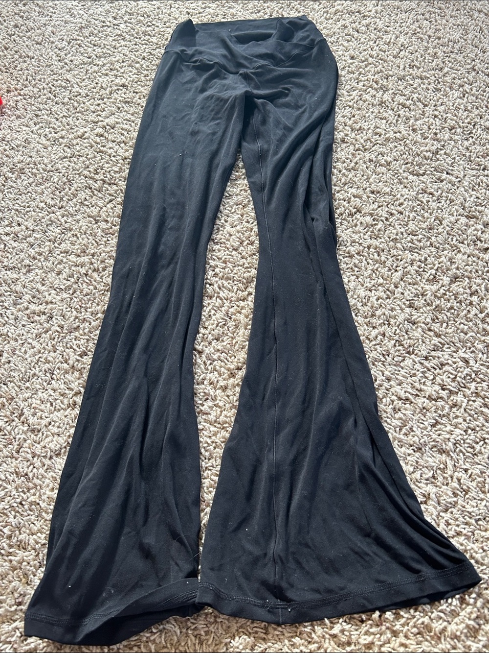 aerie Black Wide-Leg Lounge Pants